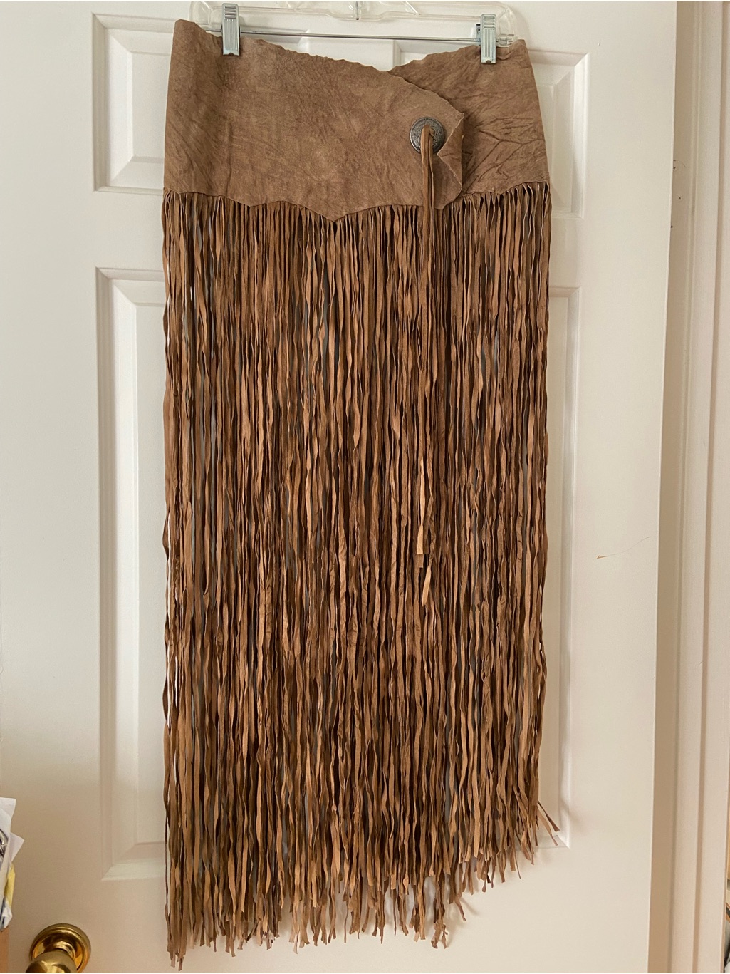 Suede Fringe Women's Belt/Skirt